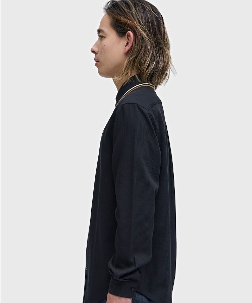 FRED PERRY（フレッドペリー） シャツ Polo Collar Woven Pique Shirt