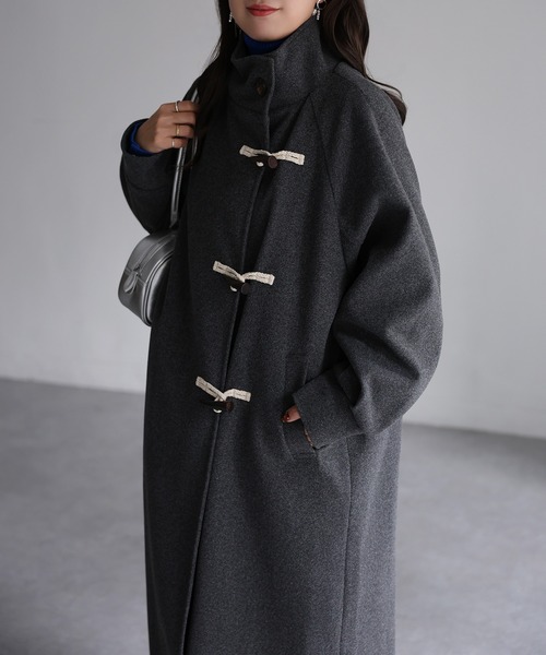 「Riberry」 ダッフルコート MEDIUM グレー レディース_画像5