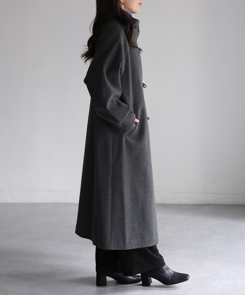 「Riberry」 ダッフルコート MEDIUM グレー レディース_画像8