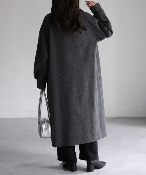 「Riberry」 ダッフルコート MEDIUM グレー レディース_画像9