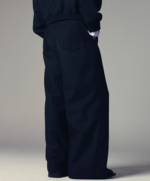 THE C/S PROJECT パンツ 「CS」two tuck wool wide trousers