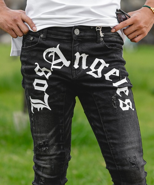 「adamsJUGGLER」 デニムパンツ X-LARGE ブラック メンズ_画像8