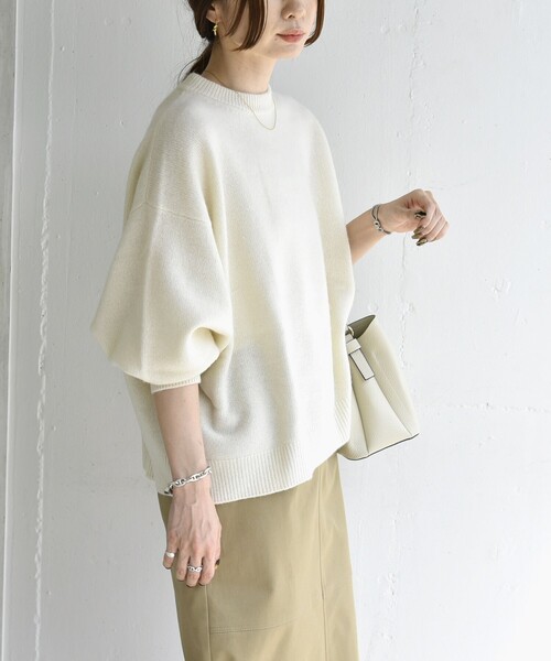 「quaranciel」 長袖ニット ONE SIZE ブルー レディース_画像5