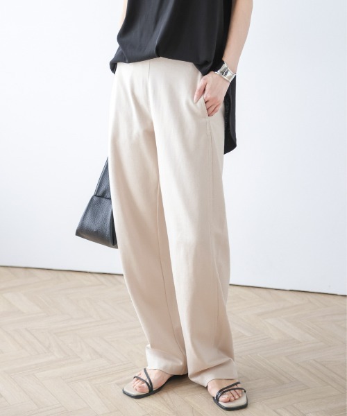 「La-gemme」 イージーパンツ L ブラウン レディース_画像3