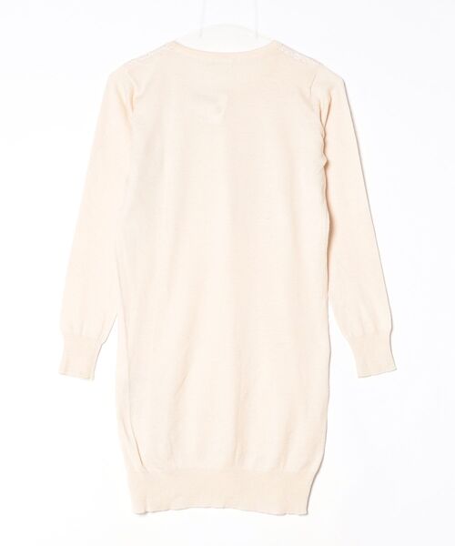 「en recre」 刺繍ニットワンピース 38 ベージュ レディース_画像2