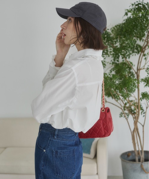ANGIE ブラウス シャツ フリルカラーブラウス レディース : ZOZOTOWN
