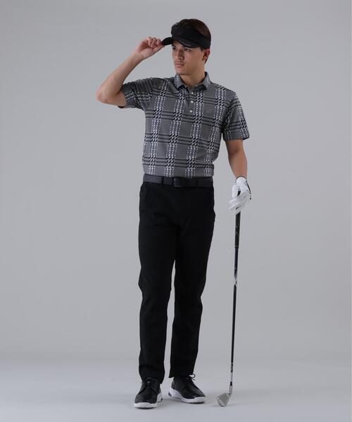 St ANDREWS ポロシャツ 「St ANDREWS」ホースビットチェックジャガード