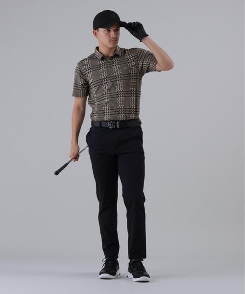 St ANDREWS ポロシャツ 「St ANDREWS」ホースビットチェックジャガード