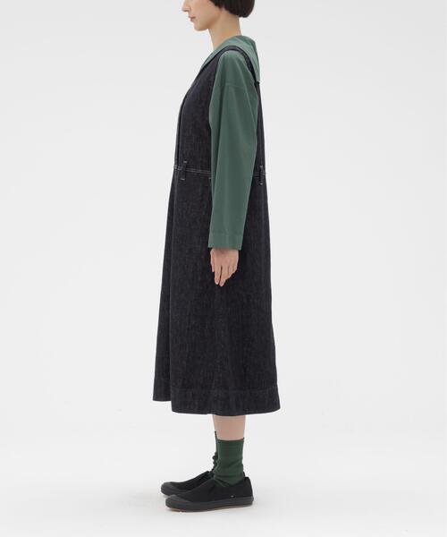MHL.（エムエイチエル） ワンピース CANTON BLACK LIGHT DENIM
