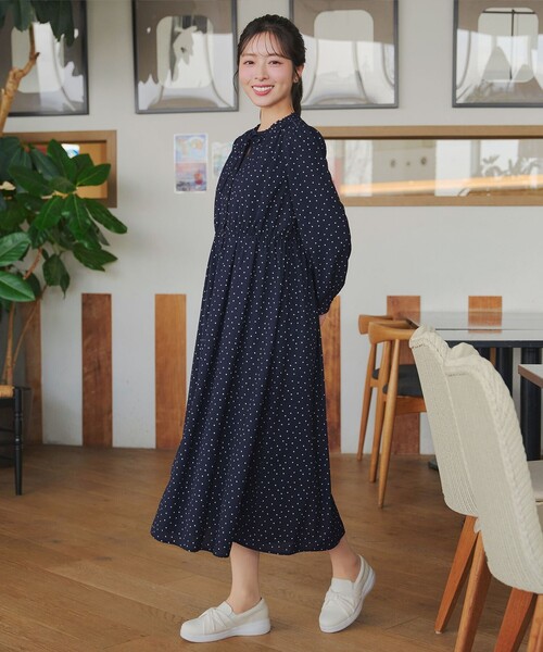 Tiaclasse ワンピース 襟フリルリボンワンピース : ZOZOTOWN Yahoo!店