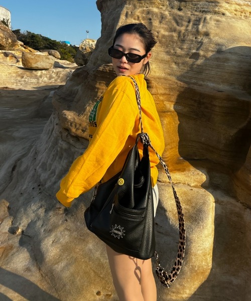 「INTER FACTORY」 「GOSSIPCLUB」2WAYバッグ FREE ブラック レディース_画像5
