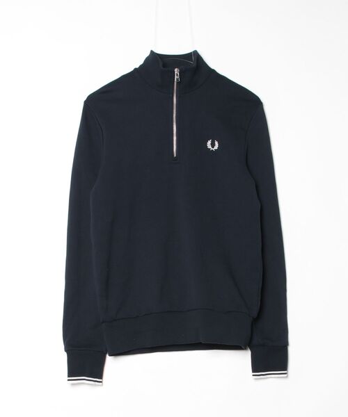 「FRED PERRY」 スウェットカットソー X-SMALL ネイビー メンズ