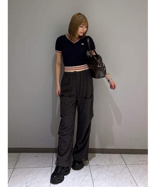 SLY スライ ニット SLY（スライ） ニット セーター HinaYoshiharaxSLY KNIT HOODIE
