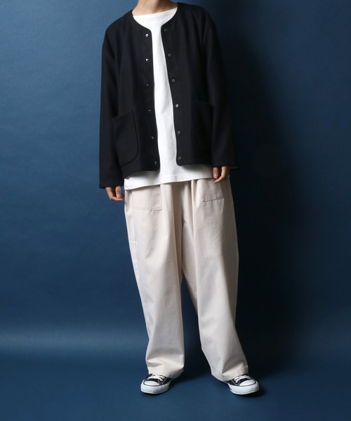 「ANPAS」 「ABITIO」カーディガン L チャコールグレー メンズ_画像6