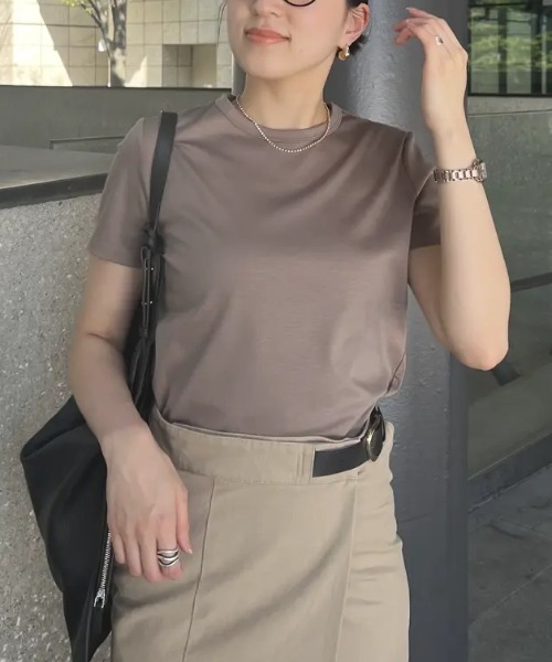 「anuans」 半袖Tシャツ SMALL ホワイト レディース_画像2