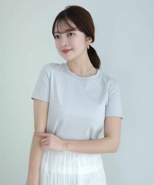 「anuans」 半袖Tシャツ SMALL ホワイト レディース_画像6