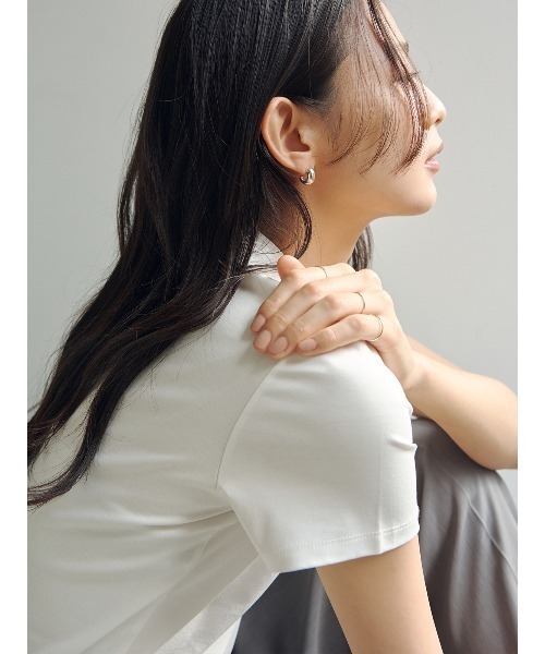 「anuans」 半袖Tシャツ SMALL ホワイト レディース_画像10