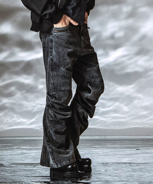 NO ID.（ノーアイディー） パンツ 「NO ID.」Langwid Riders Pants