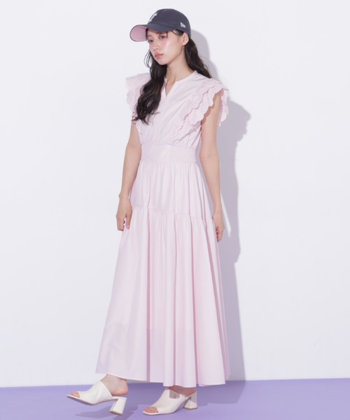 JILL by JILL STUART カットワークカラーワンピース JILL by JILL STUART（ジルバイジルスチュアート） ワンピース カット