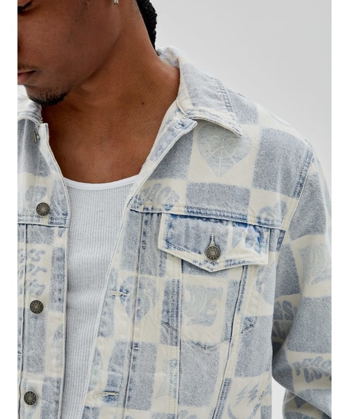 「Guess」 デニムジャケット X-LARGE ブルー メンズの画像