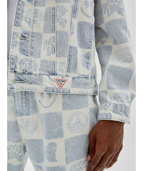 「Guess」 デニムジャケット X-LARGE ブルー メンズの画像