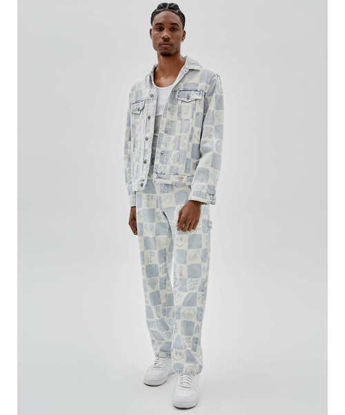 「Guess」 デニムジャケット X-LARGE ブルー メンズの画像