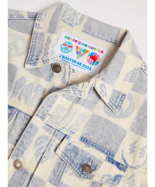 「Guess」 デニムジャケット X-LARGE ブルー メンズの画像