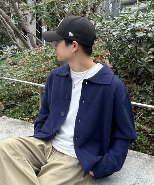 「ADAMASTE」 カーディガン MEDIUM ブルー メンズ_画像6