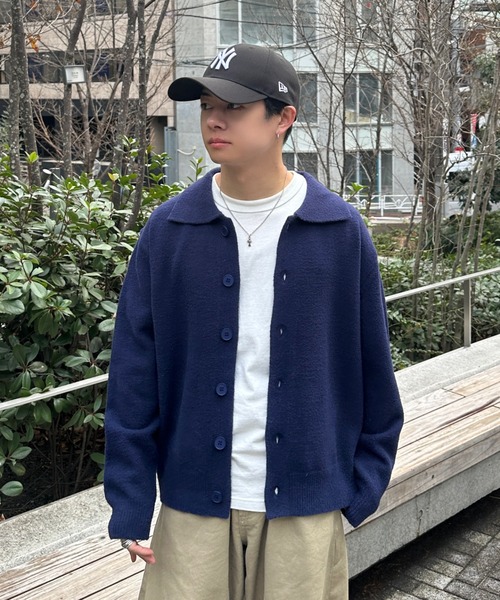 「ADAMASTE」 カーディガン MEDIUM ブルー メンズ_画像8