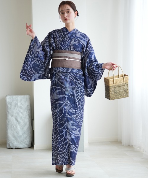 u 様お取り置き 週末限定の値下げ LilyBrown 浴衣 リリーブラウン LILY BROWN オリジナルテキスタイル浴衣 （GRN） -靴