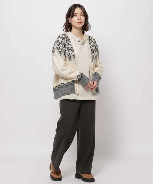 「niko and...」 イージーパンツ LARGE グリーン レディース_画像10