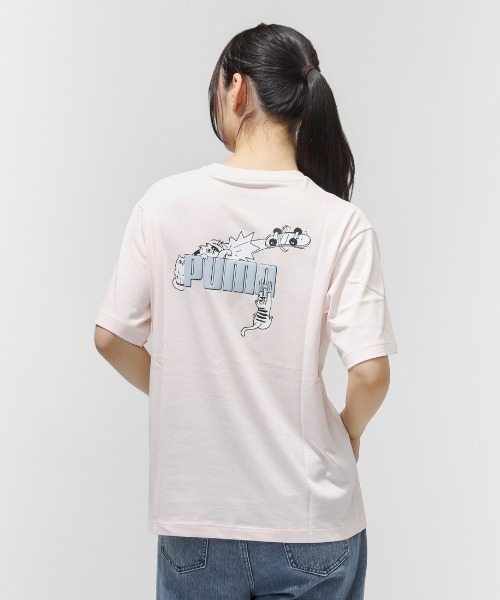 PUMA（プーマ） tシャツ 半袖 PUMA ANIMAL GRAPHIC TEE レディース