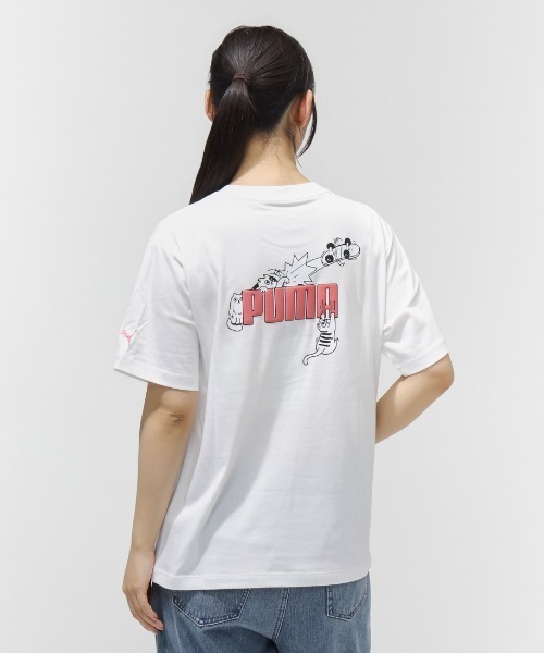 PUMA（プーマ） tシャツ 半袖 PUMA ANIMAL GRAPHIC TEE レディース