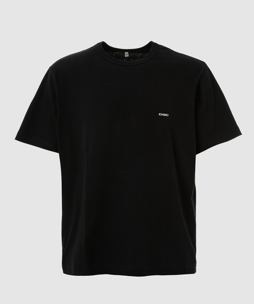 KHOKI Tシャツ ブラック 新品 KHOKI（コッキ） tシャツ Printed T-shirt メンズ レディース