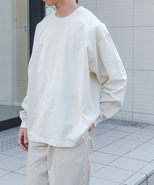 「FORK&SPOON」 長袖Tシャツ 5 ベージュ メンズ_画像3