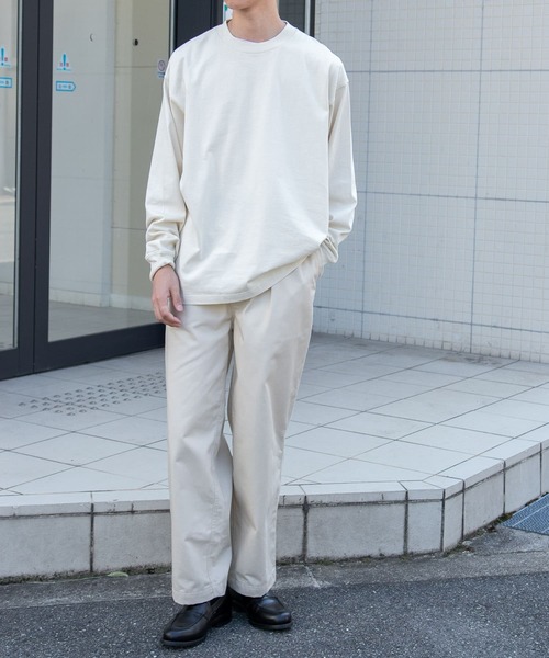 「FORK&SPOON」 長袖Tシャツ 5 ベージュ メンズ_画像6