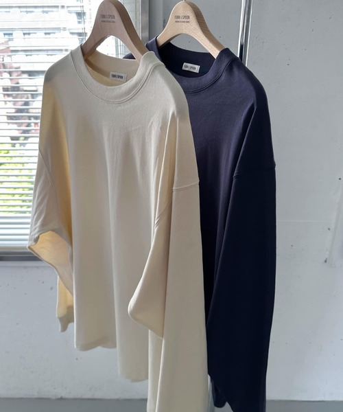 「FORK&SPOON」 長袖Tシャツ 5 ベージュ メンズ_画像7