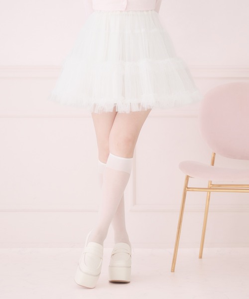 Pal elfy スカート ボリュームチュールミニスカート : ZOZOTOWN Yahoo