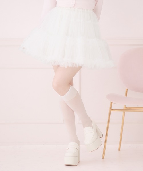 Pal elfy スカート ボリュームチュールミニスカート : ZOZOTOWN Yahoo