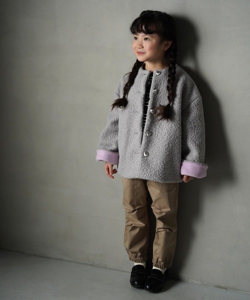 「MAKE YOUR DAY」 「KIDS」ノーカラージャケット 130 ブラック キッズ_画像5