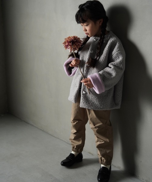 「MAKE YOUR DAY」 「KIDS」ノーカラージャケット 130 ブラック キッズ_画像7