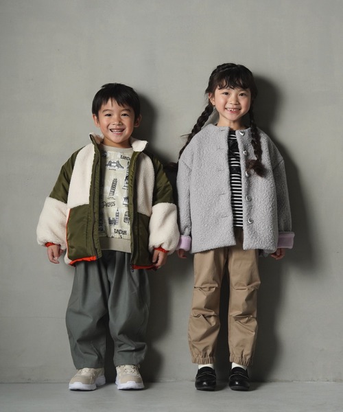 「MAKE YOUR DAY」 「KIDS」ノーカラージャケット 130 ブラック キッズ_画像9