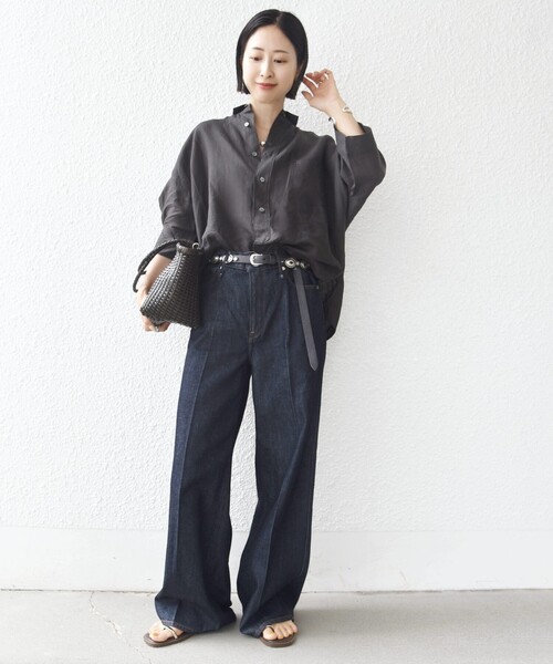 TICCA（ティッカ） ブラウス シャツ 半袖 TICCA:「手洗い可能」リネン