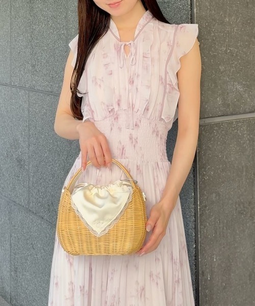 ワンピース 「販路限定サイズあり」Sustainableフリルプリーツワンピースの画像