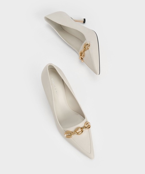 「CHARLES & KEITH」 パンプス 25.5cm ブラック レディース_画像9