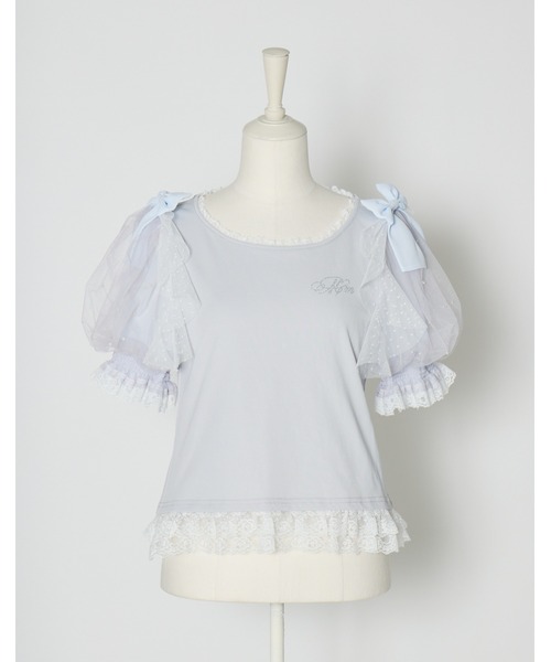mellfy memory（メルフィーメモリー） tシャツ Melty ribbon puff tops
