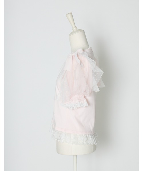 mellfy memory（メルフィーメモリー） tシャツ Melty ribbon puff tops