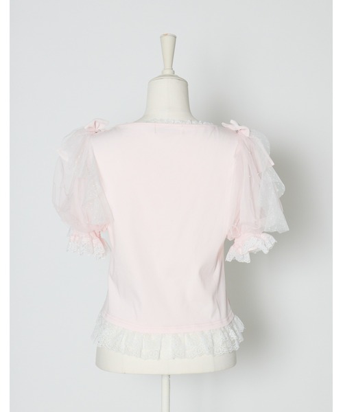 mellfy memory（メルフィーメモリー） tシャツ Melty ribbon puff tops