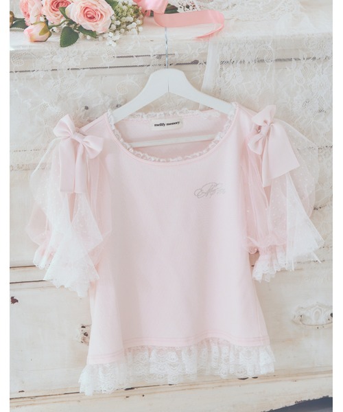 mellfy memory（メルフィーメモリー） tシャツ 半袖 Melty ribbon puff