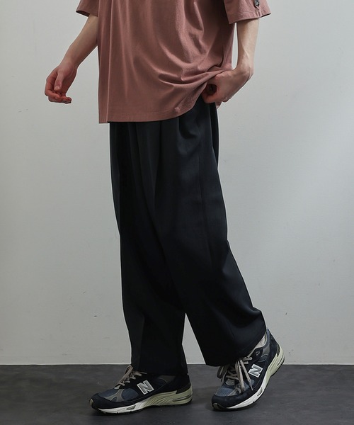 「JUNRED」 スラックス L チャコールグレー メンズ_画像3